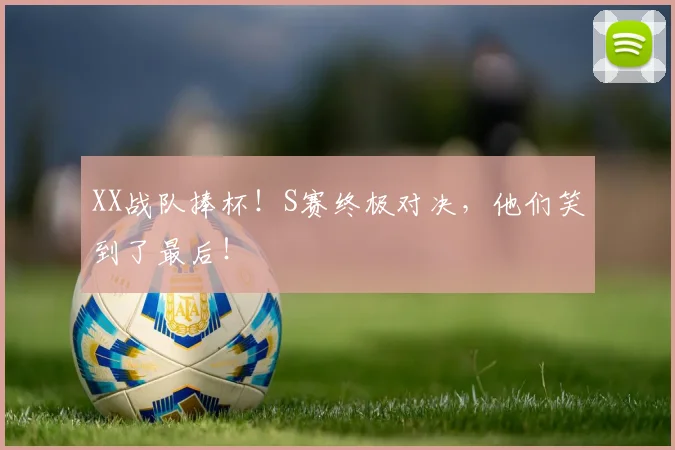 XX战队捧杯！S赛终极对决，他们笑到了最后！